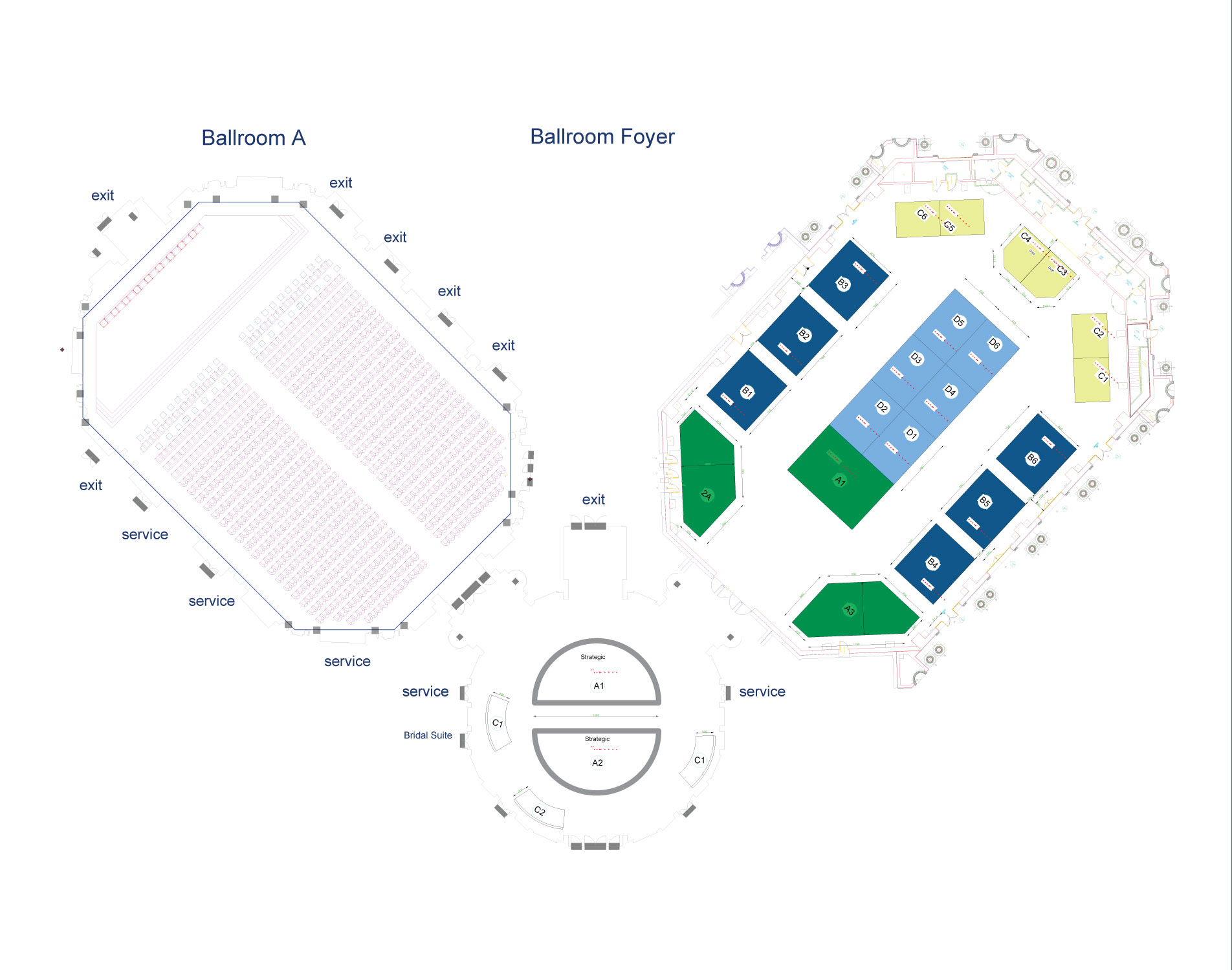 مخطط المعرض والقاعة 1